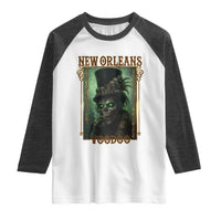 New Orleans Voodoo Raglan Shirt Bourbon Street French Quarter Creepy Occult Lover