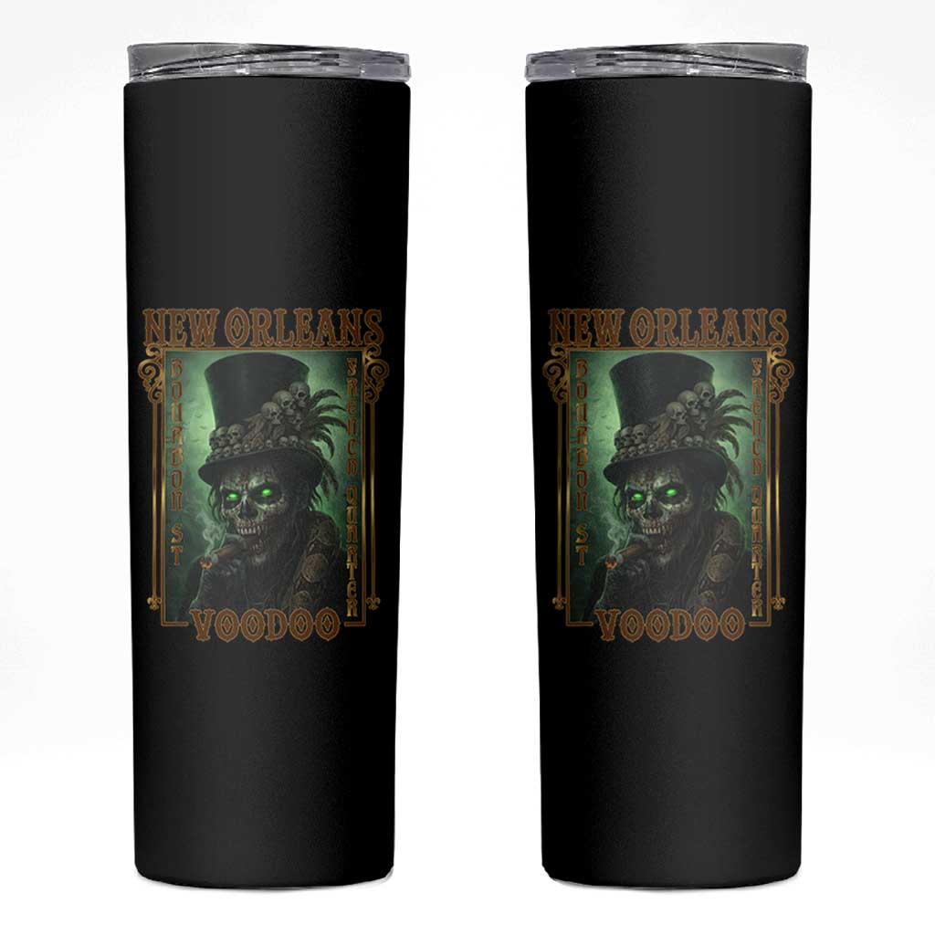 New Orleans Voodoo Skinny Tumbler Bourbon Street French Quarter Creepy Occult Lover