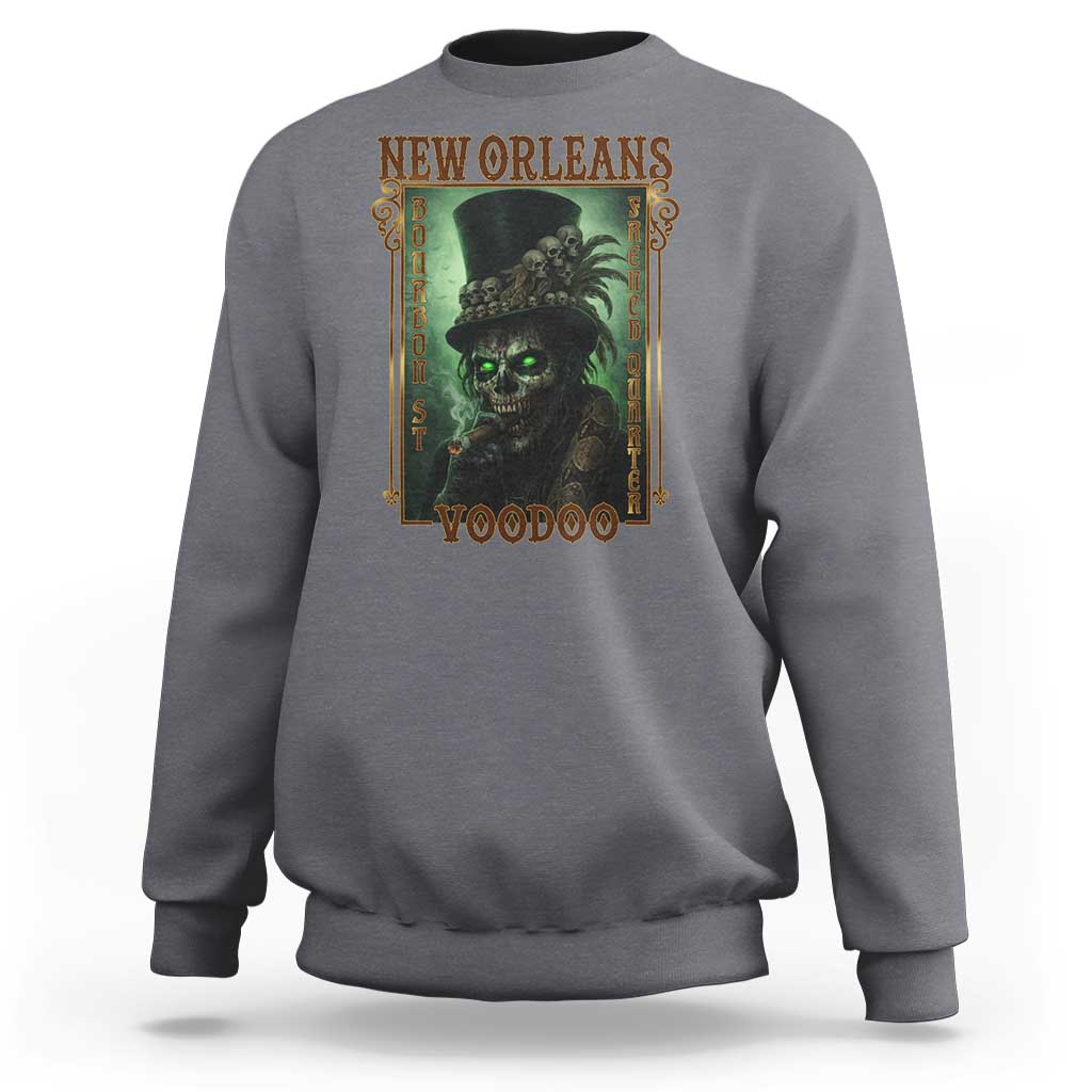 New Orleans Voodoo Sweatshirt Bourbon Street French Quarter Creepy Occult Lover