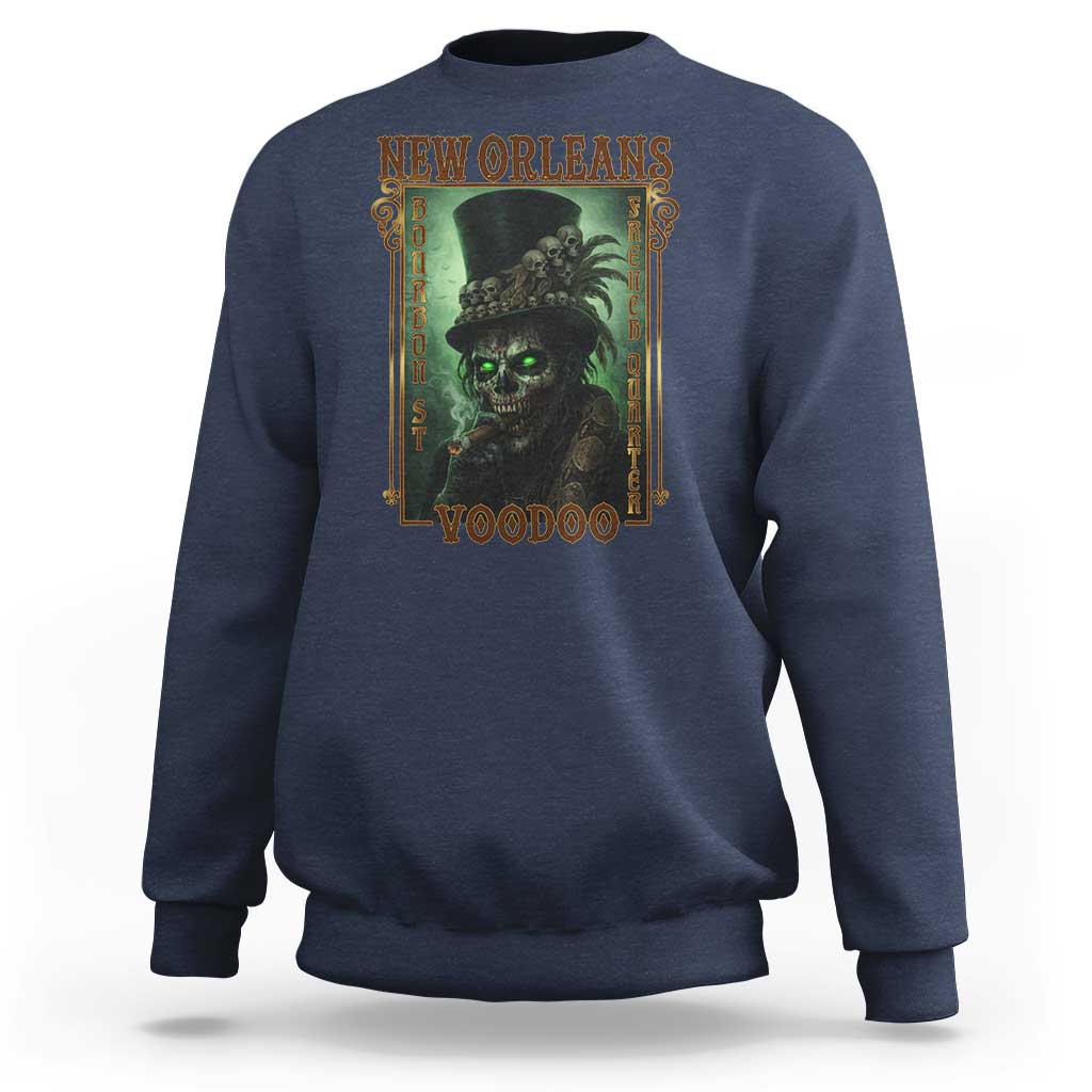 New Orleans Voodoo Sweatshirt Bourbon Street French Quarter Creepy Occult Lover
