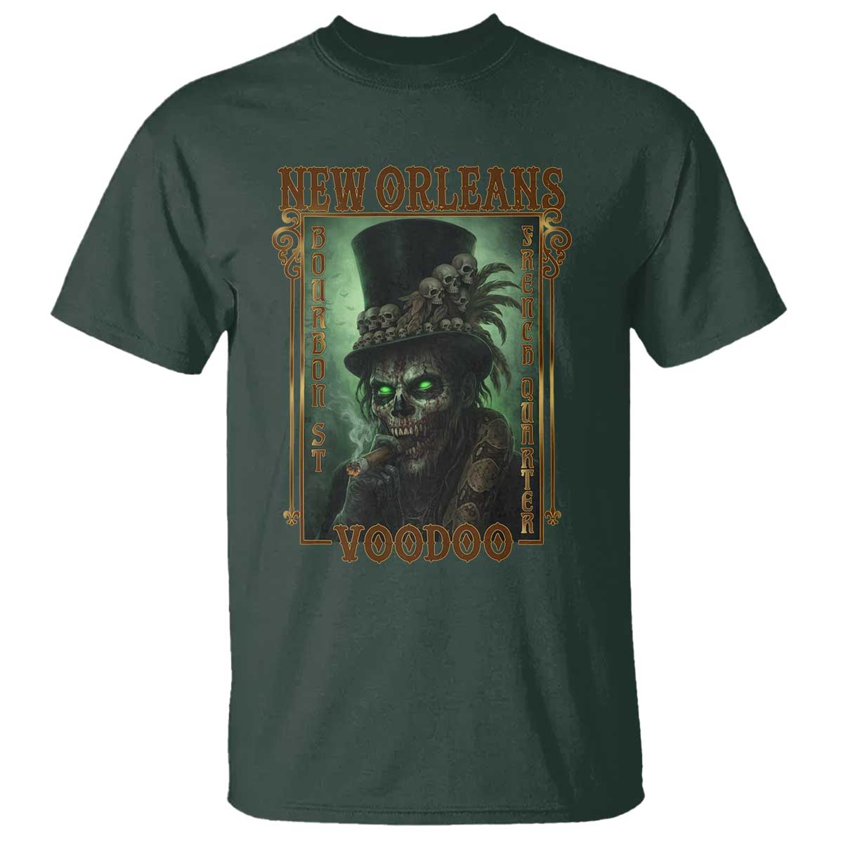 New Orleans Voodoo T Shirt Bourbon Street French Quarter Creepy Occult Lover