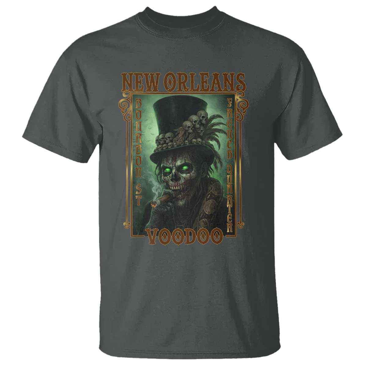 New Orleans Voodoo T Shirt Bourbon Street French Quarter Creepy Occult Lover