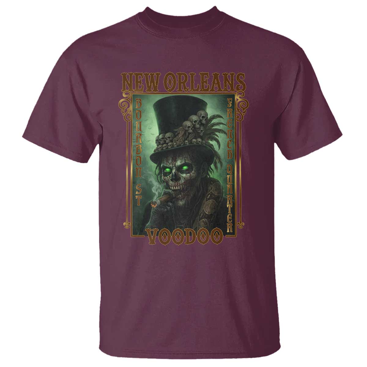 New Orleans Voodoo T Shirt Bourbon Street French Quarter Creepy Occult Lover