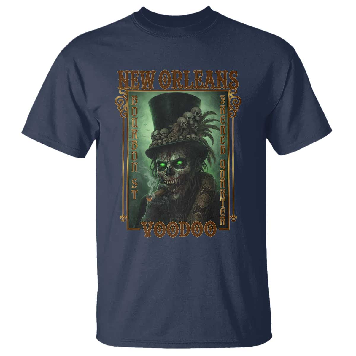 New Orleans Voodoo T Shirt Bourbon Street French Quarter Creepy Occult Lover
