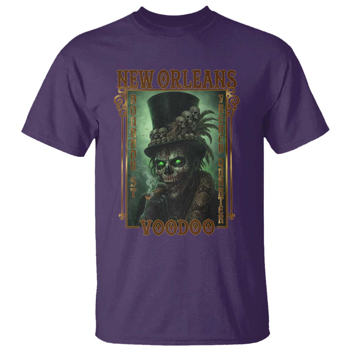 New Orleans Voodoo T Shirt Bourbon Street French Quarter Creepy Occult Lover