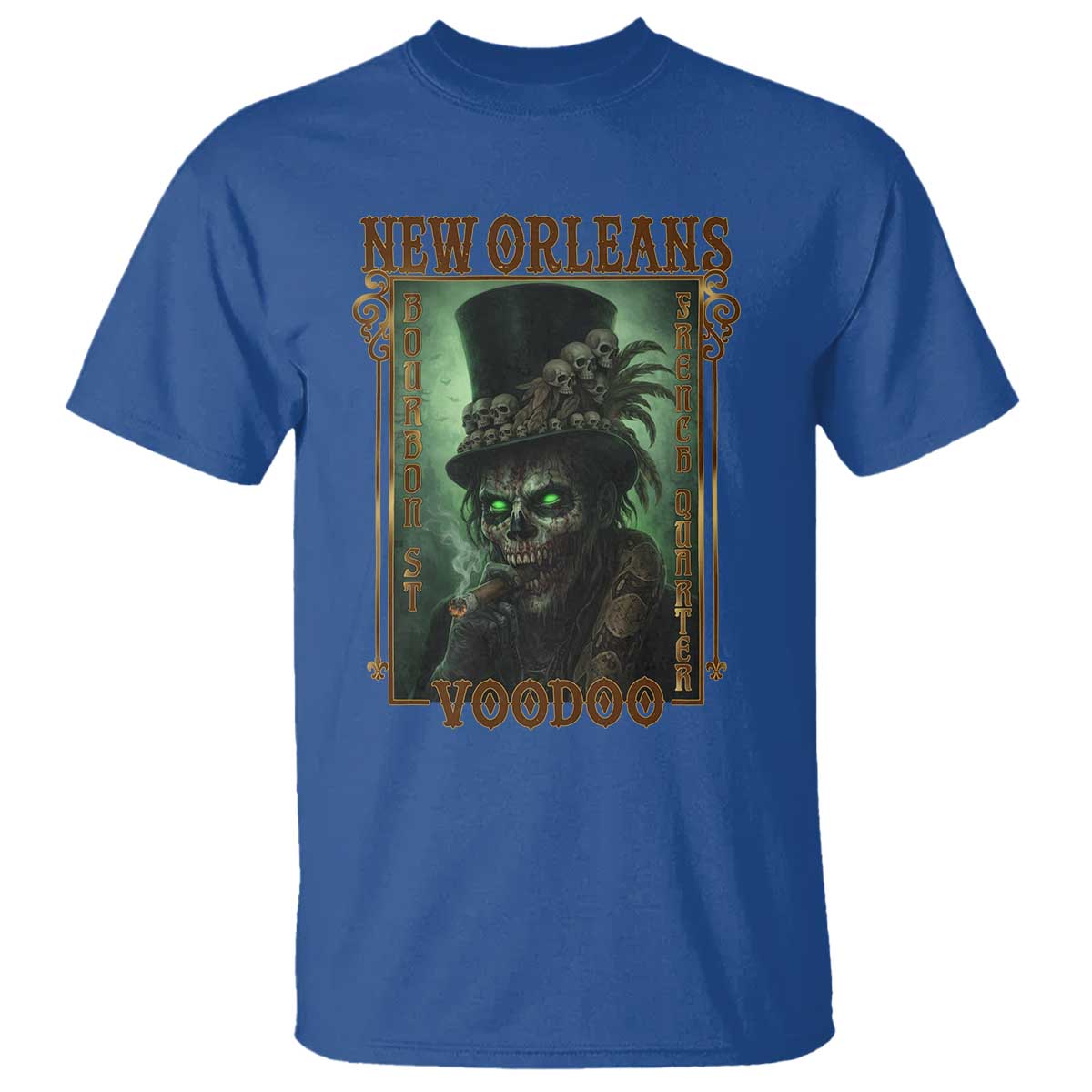 New Orleans Voodoo T Shirt Bourbon Street French Quarter Creepy Occult Lover