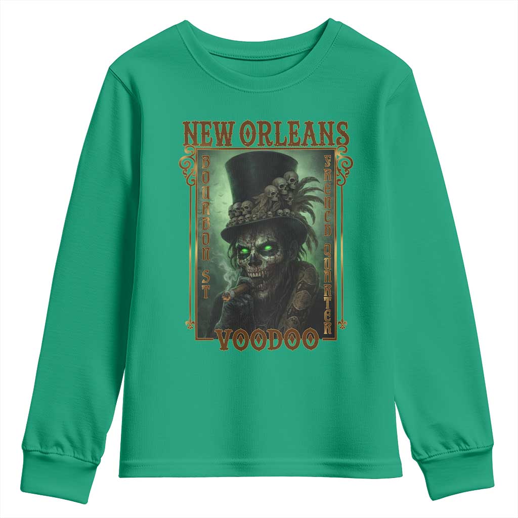 New Orleans Voodoo Youth Sweatshirt Bourbon Street French Quarter Creepy Occult Lover