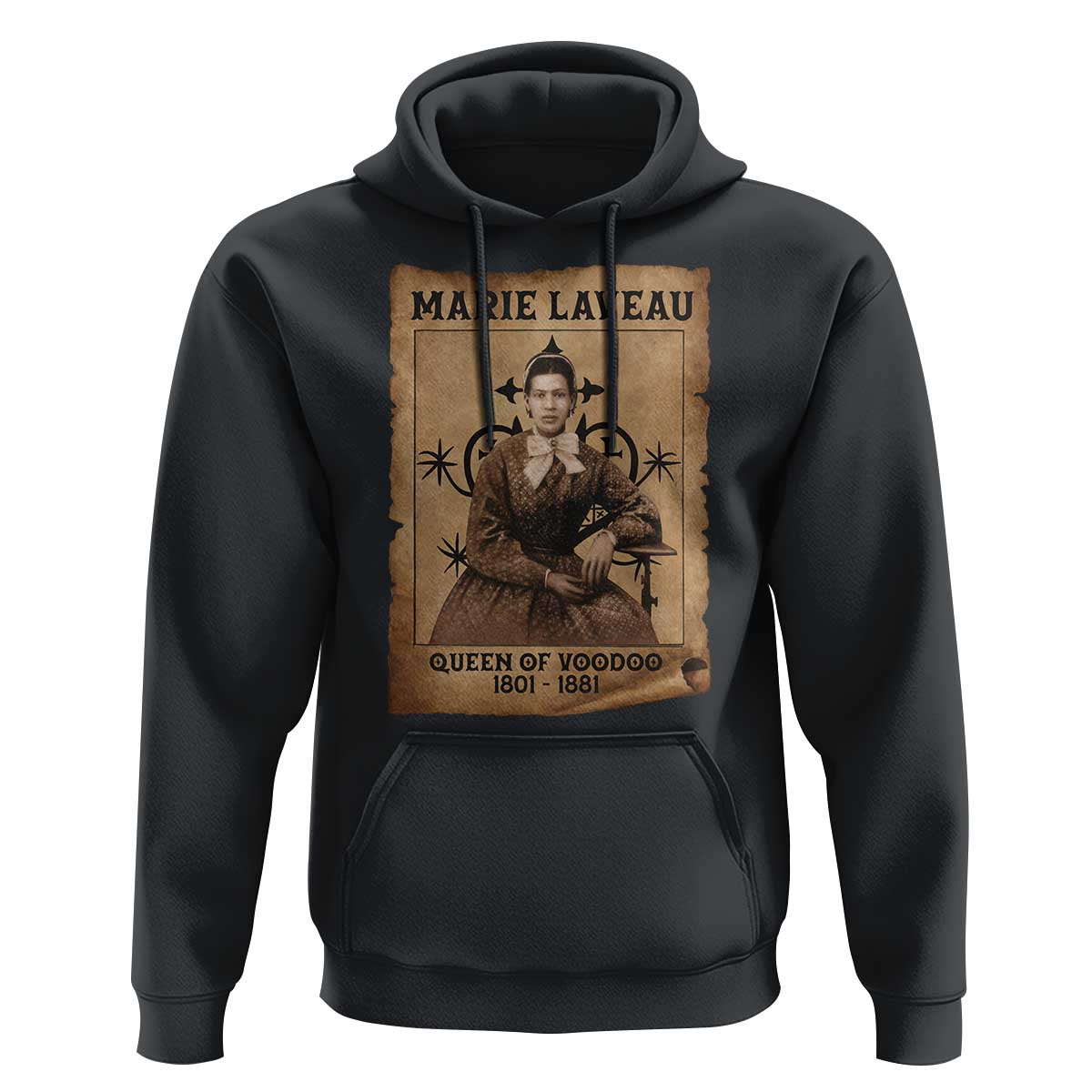 Marie Laveau Hoodie Queen Of  Voodoo New Orleans Hoodoo Rootwork