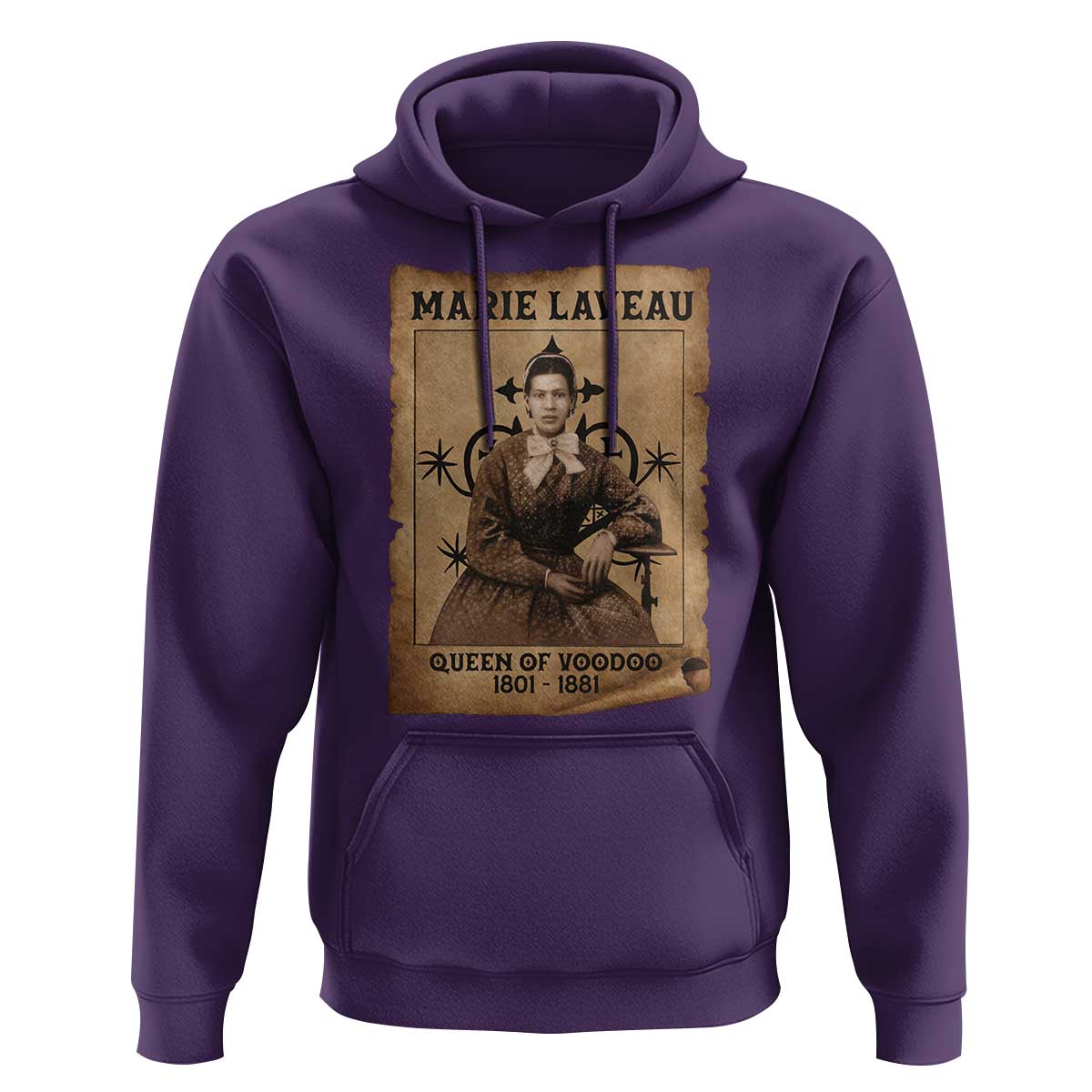 Marie Laveau Hoodie Queen Of  Voodoo New Orleans Hoodoo Rootwork