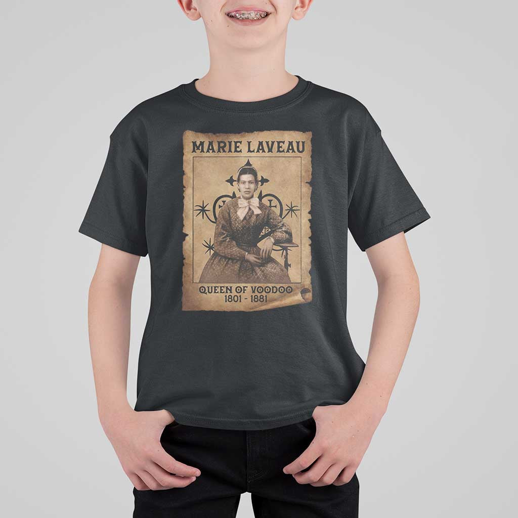Marie Laveau T Shirt For Kid Queen Of  Voodoo New Orleans Hoodoo Rootwork