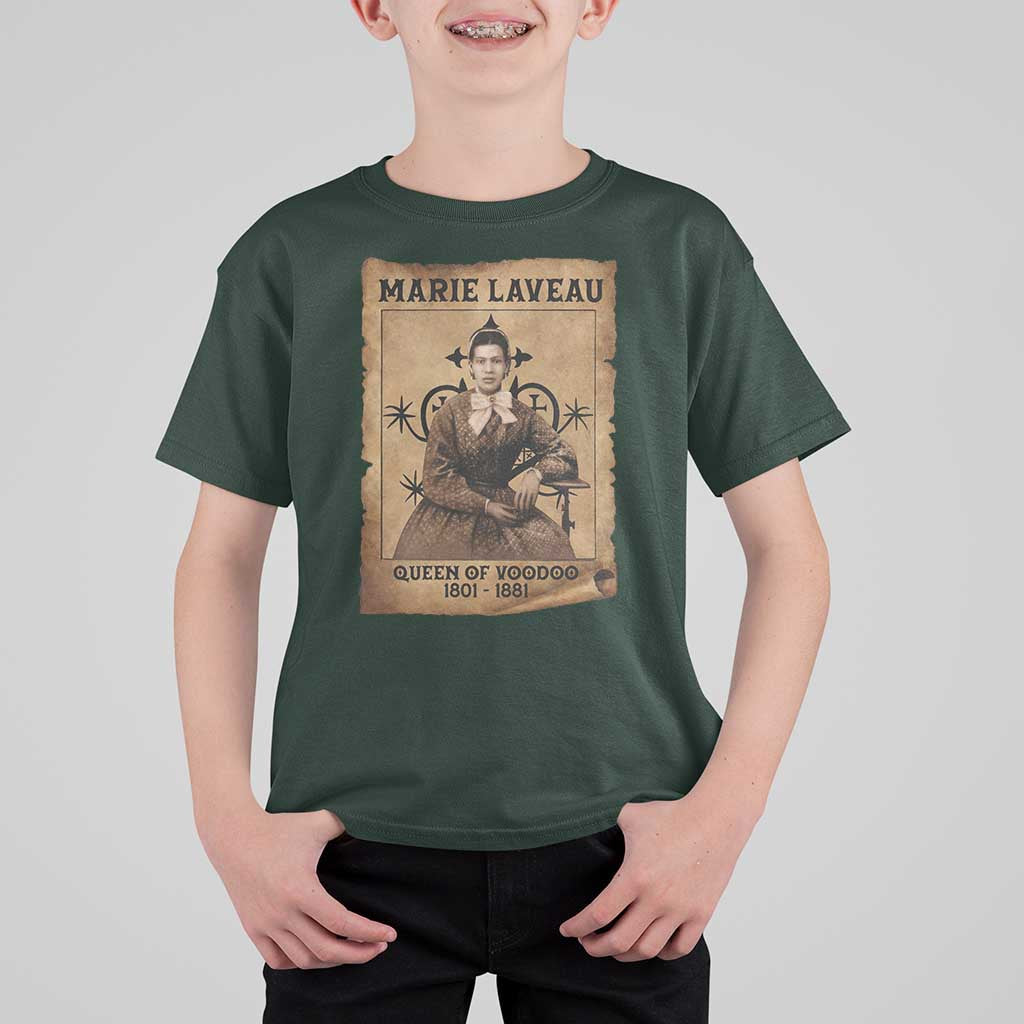 Marie Laveau T Shirt For Kid Queen Of  Voodoo New Orleans Hoodoo Rootwork
