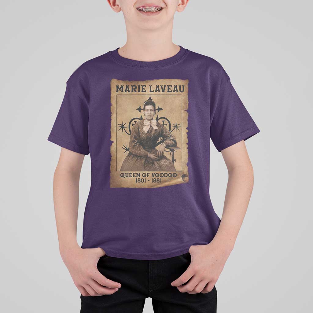 Marie Laveau T Shirt For Kid Queen Of  Voodoo New Orleans Hoodoo Rootwork