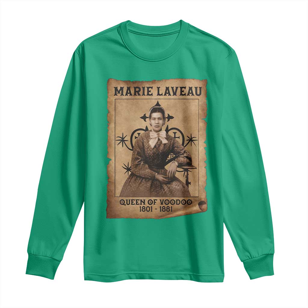 Marie Laveau Long Sleeve Shirt Queen Of  Voodoo New Orleans Hoodoo Rootwork