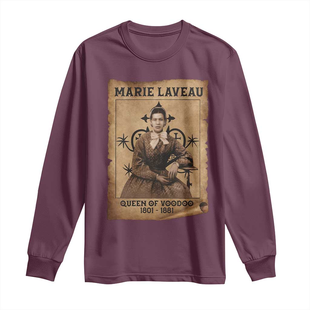 Marie Laveau Long Sleeve Shirt Queen Of  Voodoo New Orleans Hoodoo Rootwork