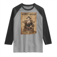Marie Laveau Raglan Shirt Queen Of  Voodoo New Orleans Hoodoo Rootwork
