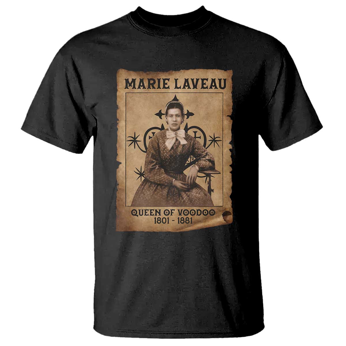 Marie Laveau T Shirt Queen Of  Voodoo New Orleans Hoodoo Rootwork