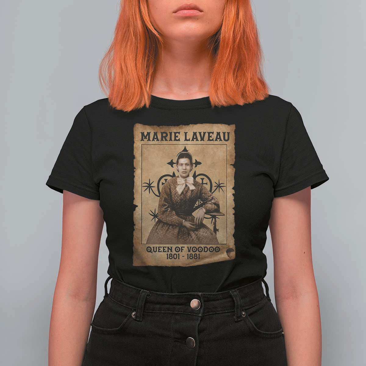 Marie Laveau T Shirt For Women Queen Of  Voodoo New Orleans Hoodoo Rootwork