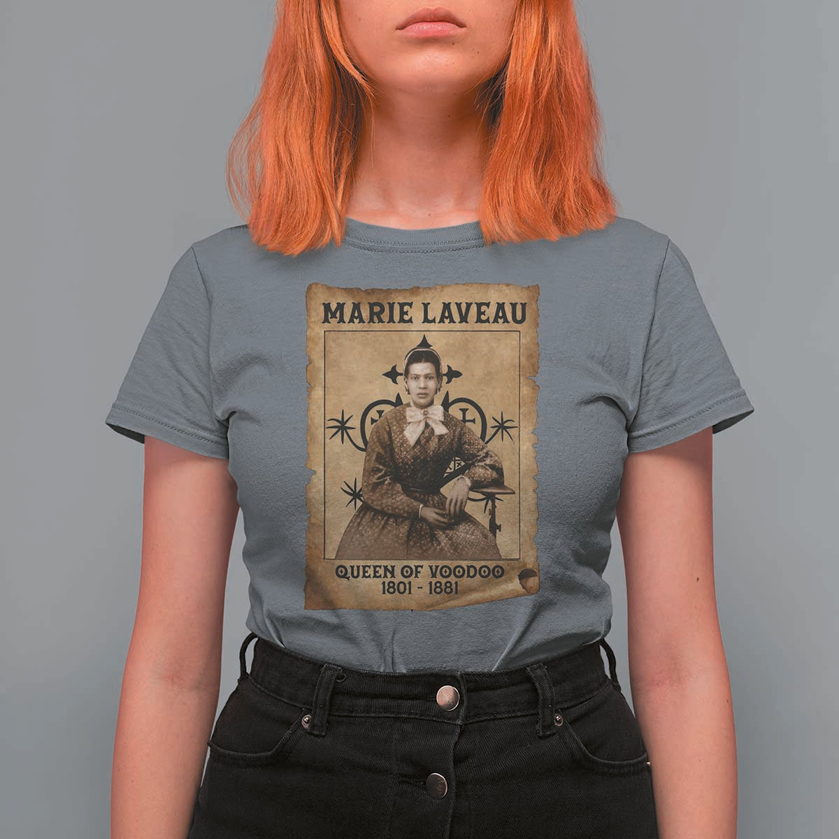 Marie Laveau T Shirt For Women Queen Of  Voodoo New Orleans Hoodoo Rootwork