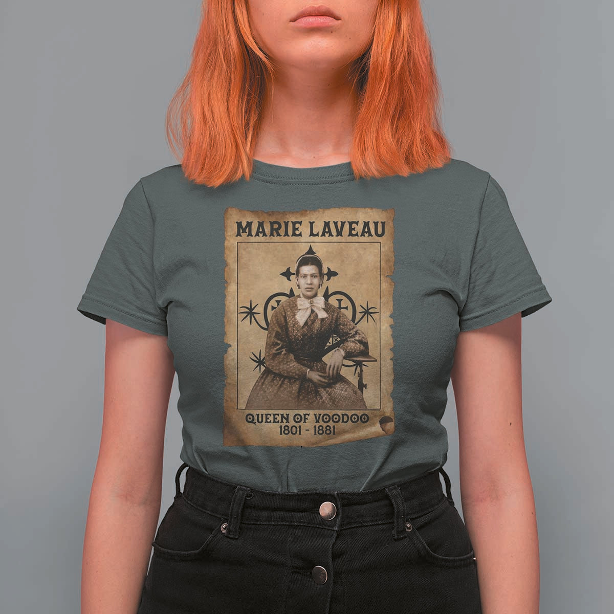Marie Laveau T Shirt For Women Queen Of  Voodoo New Orleans Hoodoo Rootwork