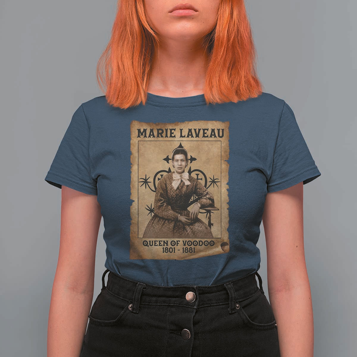 Marie Laveau T Shirt For Women Queen Of  Voodoo New Orleans Hoodoo Rootwork