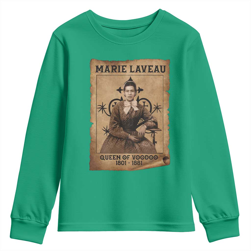 Marie Laveau Youth Sweatshirt Queen Of  Voodoo New Orleans Hoodoo Rootwork