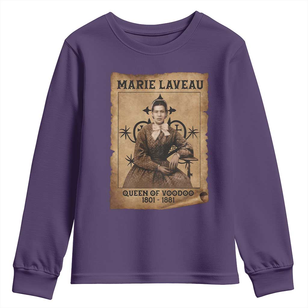 Marie Laveau Youth Sweatshirt Queen Of  Voodoo New Orleans Hoodoo Rootwork