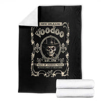 New Orleans Voodoo Throw Blanket Tales Of Voodoo Magic Skull Spooky Hoodoo Rootworker