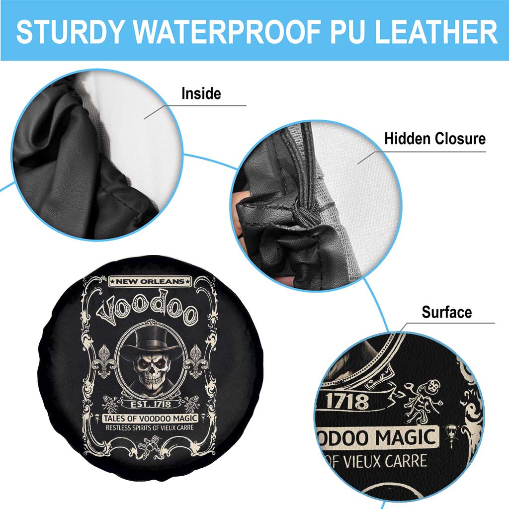 New Orleans Voodoo Spare Tire Cover Tales Of Voodoo Magic Skull Spooky Hoodoo Rootworker