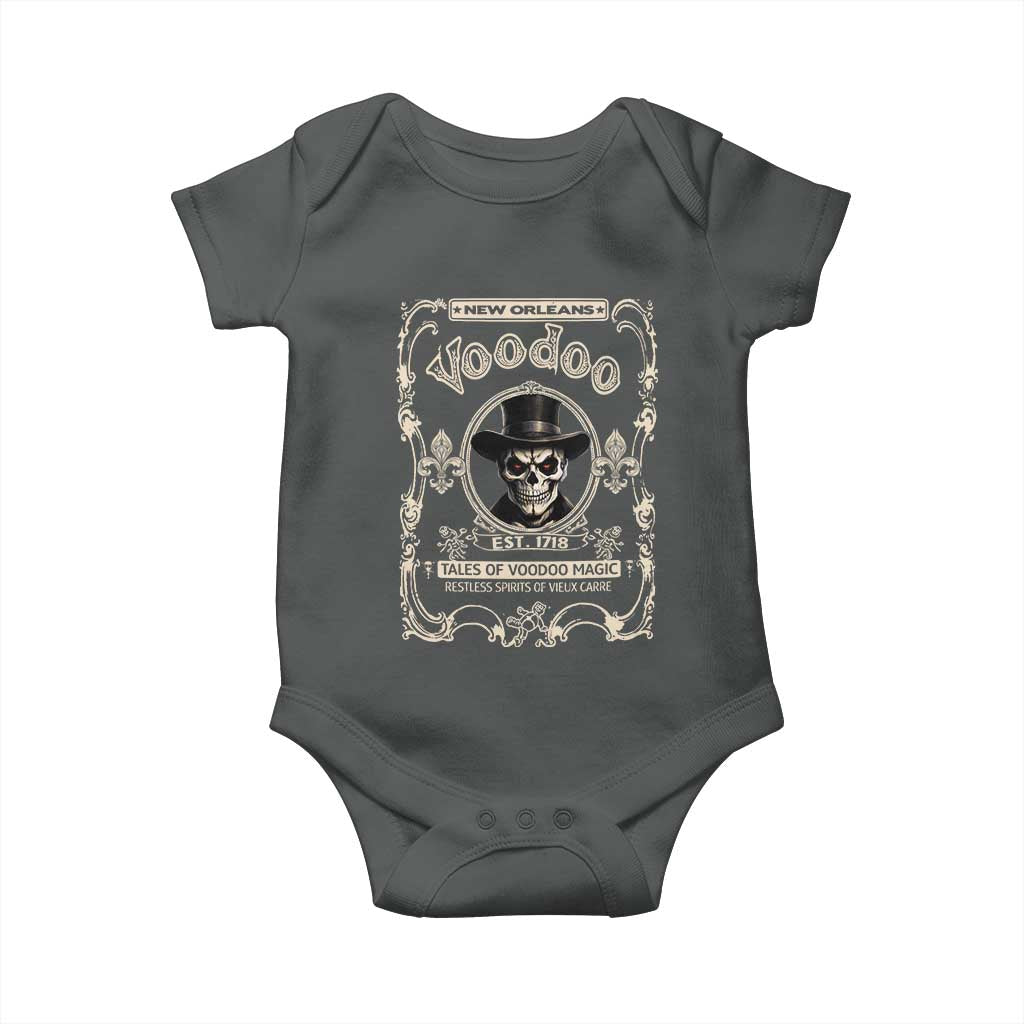 New Orleans Voodoo Baby Onesie Tales Of Voodoo Magic Skull Spooky Hoodoo Rootworker