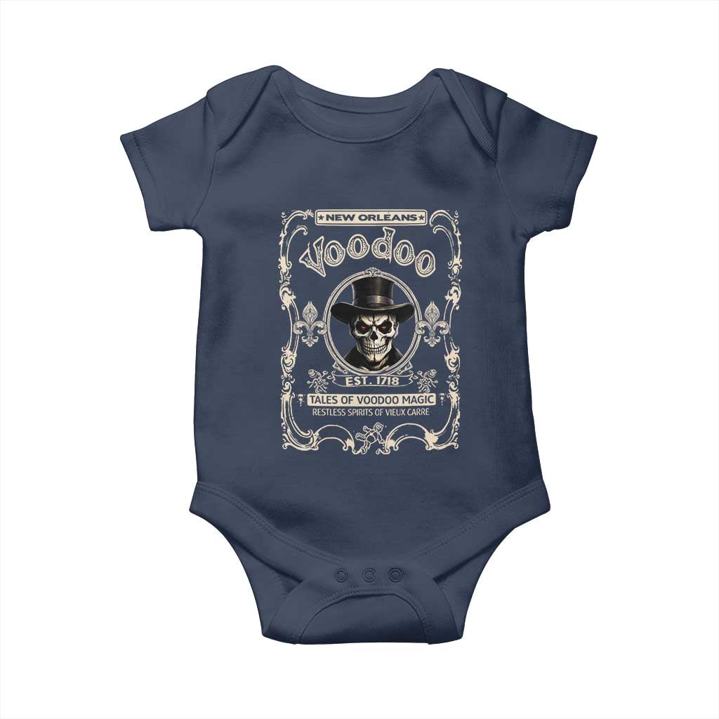 New Orleans Voodoo Baby Onesie Tales Of Voodoo Magic Skull Spooky Hoodoo Rootworker