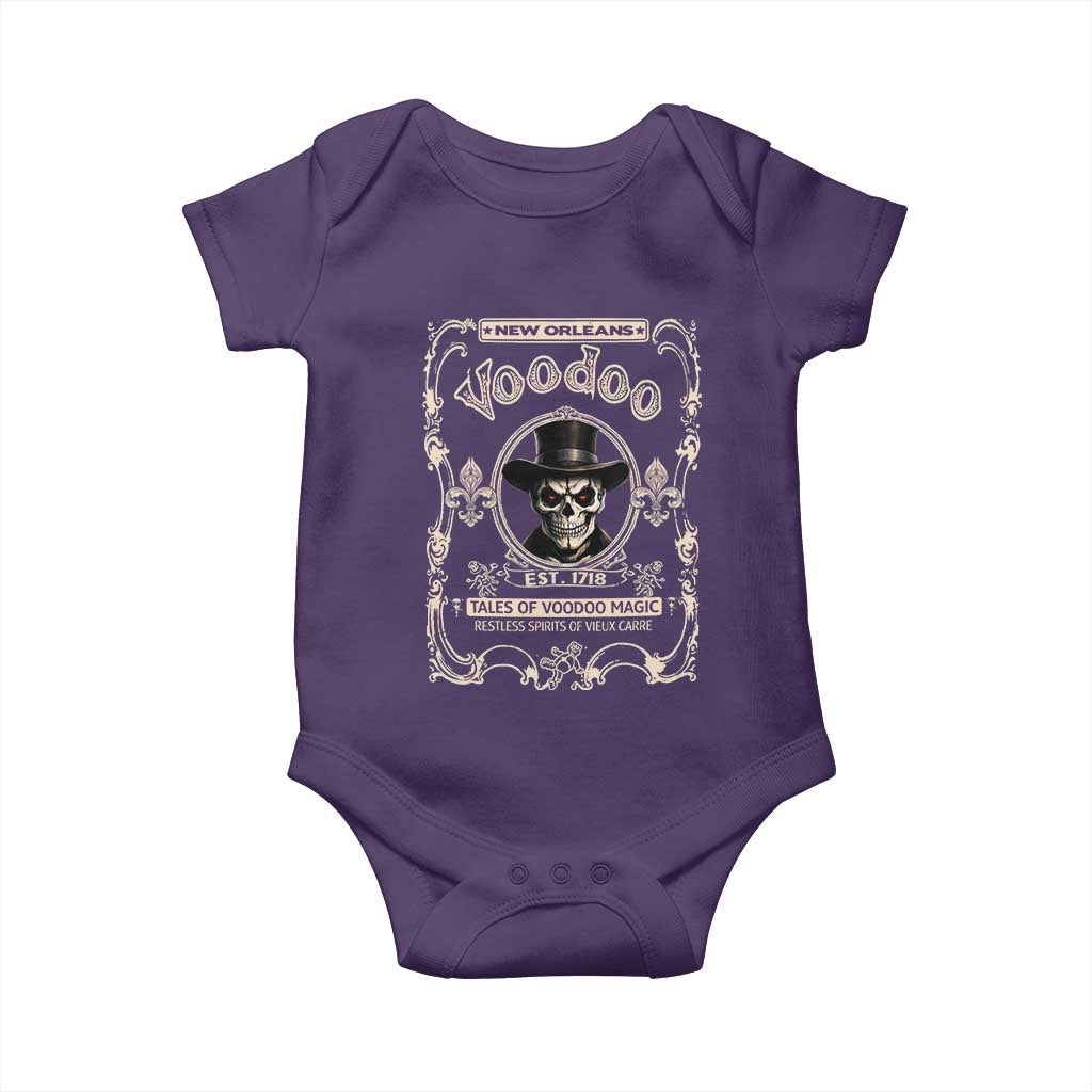 New Orleans Voodoo Baby Onesie Tales Of Voodoo Magic Skull Spooky Hoodoo Rootworker
