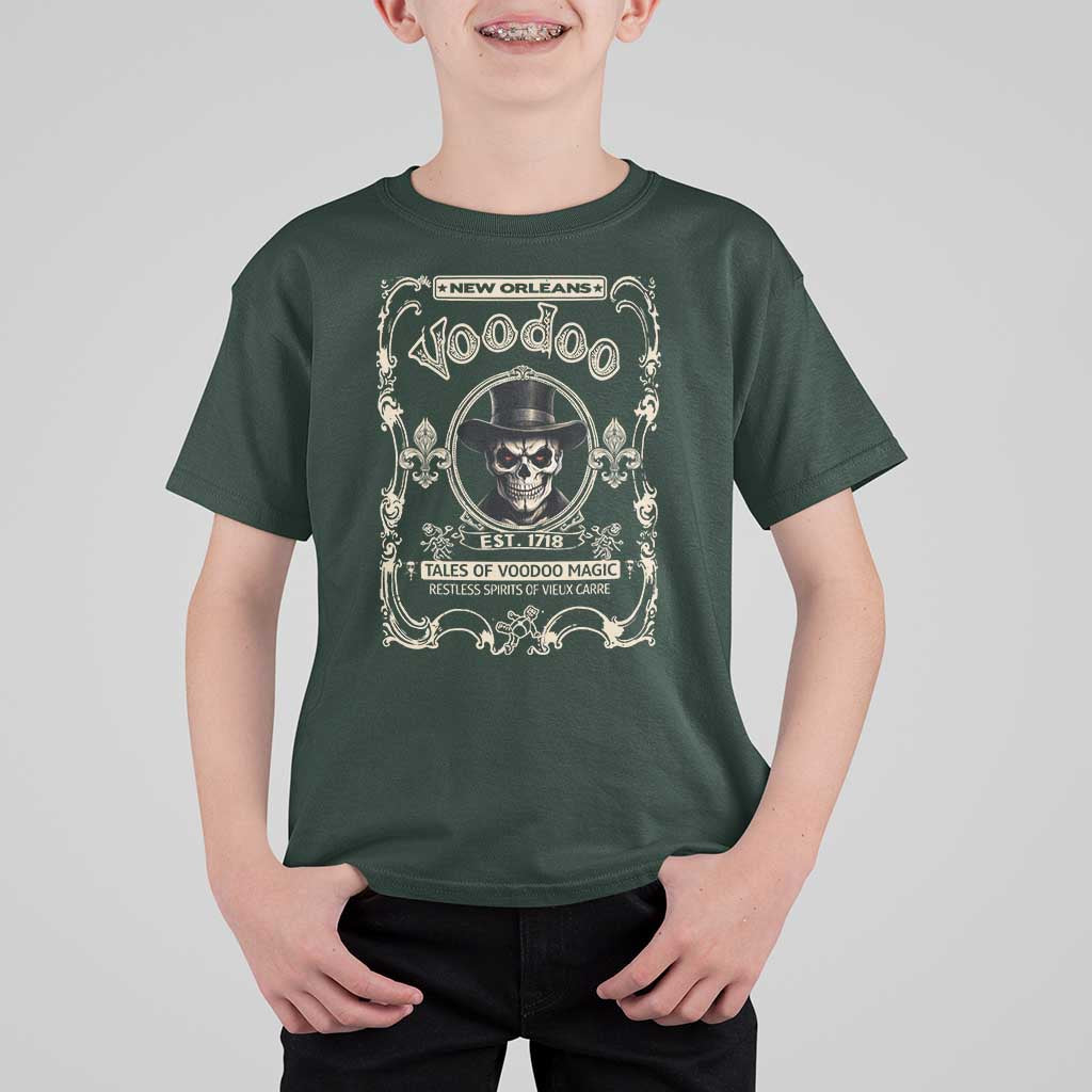 New Orleans Voodoo T Shirt For Kid Tales Of Voodoo Magic Skull Spooky Hoodoo Rootworker