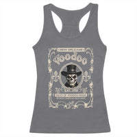 New Orleans Voodoo Racerback Tank Top Tales Of Voodoo Magic Skull Spooky Hoodoo Rootworker