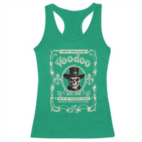 New Orleans Voodoo Racerback Tank Top Tales Of Voodoo Magic Skull Spooky Hoodoo Rootworker