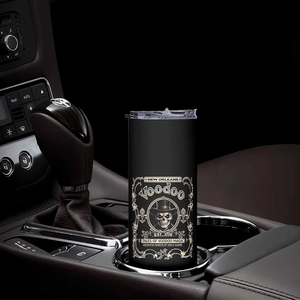 New Orleans Voodoo Skinny Tumbler Tales Of Voodoo Magic Skull Spooky Hoodoo Rootworker