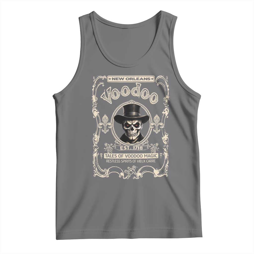 New Orleans Voodoo Tank Top Tales Of Voodoo Magic Skull Spooky Hoodoo Rootworker