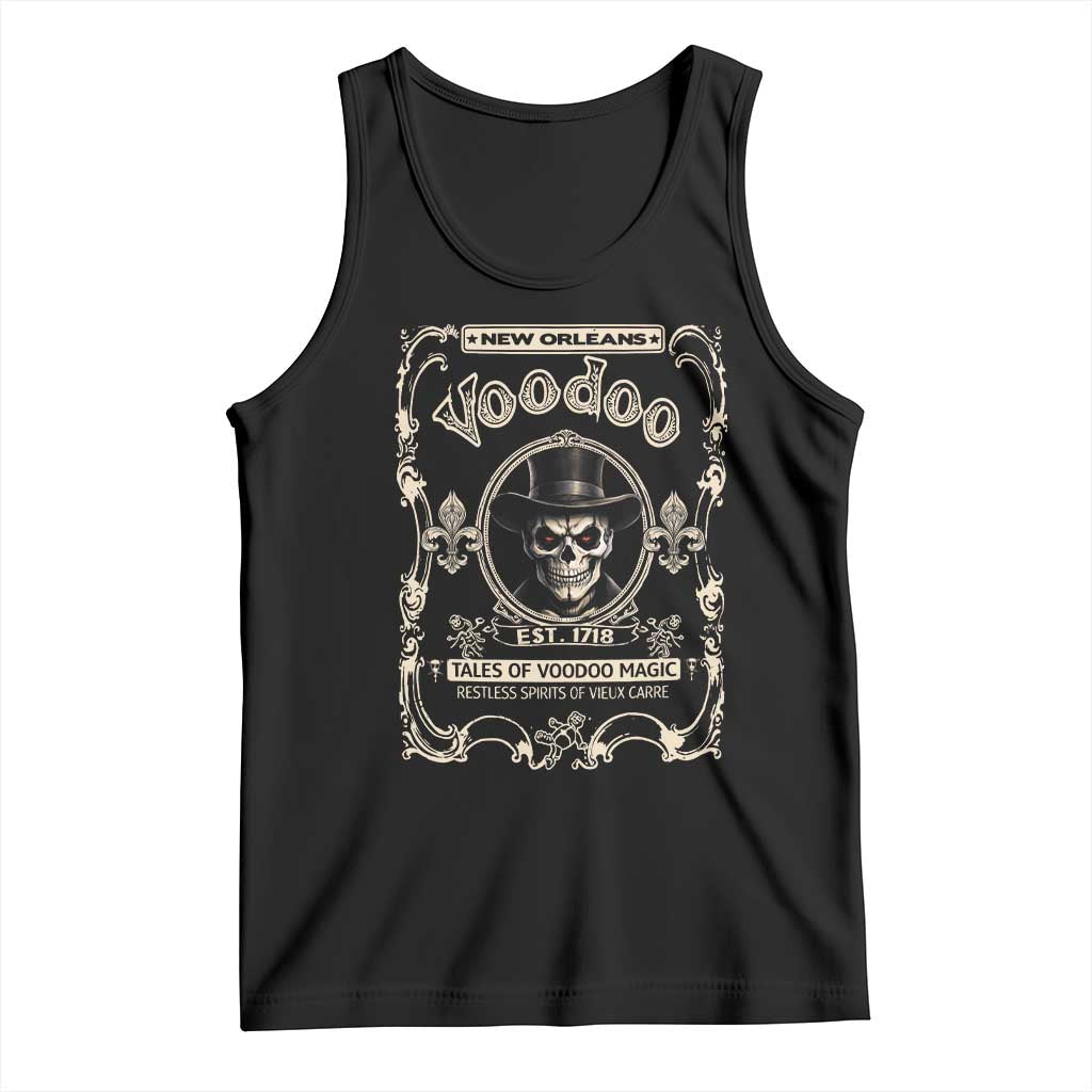 New Orleans Voodoo Tank Top Tales Of Voodoo Magic Skull Spooky Hoodoo Rootworker