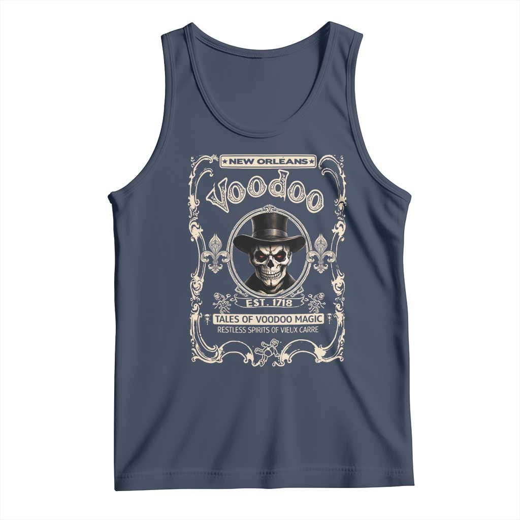 New Orleans Voodoo Tank Top Tales Of Voodoo Magic Skull Spooky Hoodoo Rootworker
