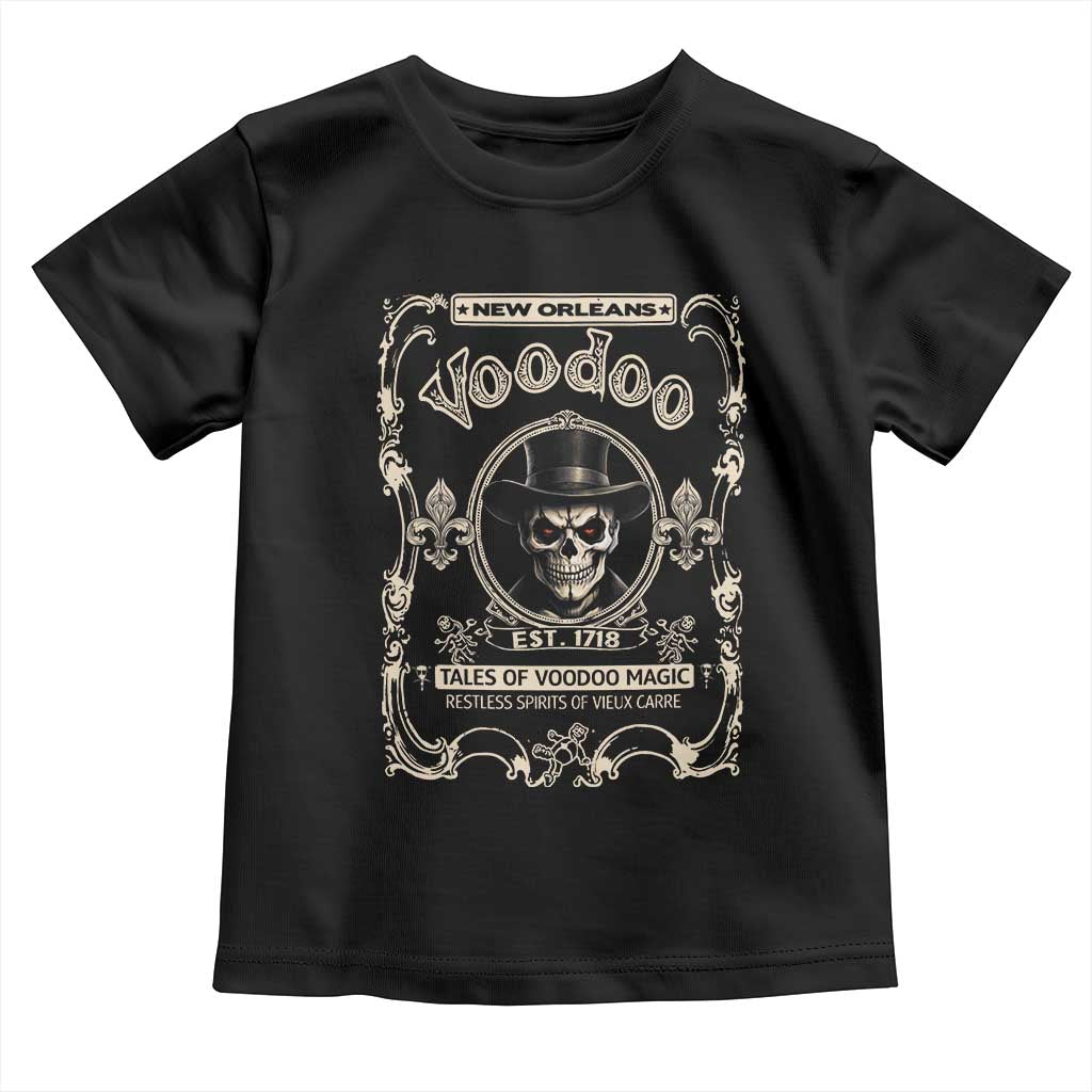New Orleans Voodoo Toddler T Shirt Tales Of Voodoo Magic Skull Spooky Hoodoo Rootworker
