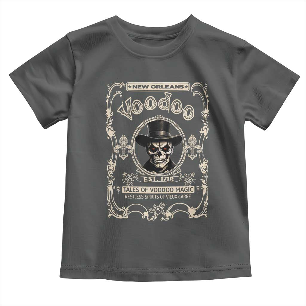 New Orleans Voodoo Toddler T Shirt Tales Of Voodoo Magic Skull Spooky Hoodoo Rootworker