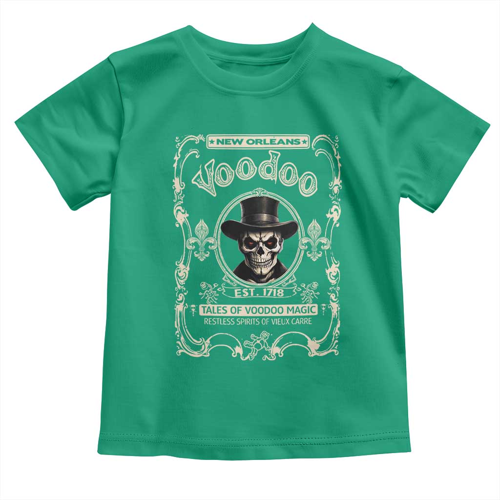 New Orleans Voodoo Toddler T Shirt Tales Of Voodoo Magic Skull Spooky Hoodoo Rootworker