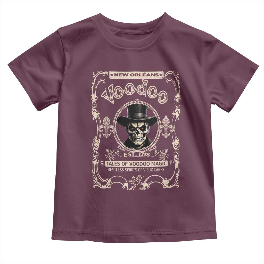 New Orleans Voodoo Toddler T Shirt Tales Of Voodoo Magic Skull Spooky Hoodoo Rootworker