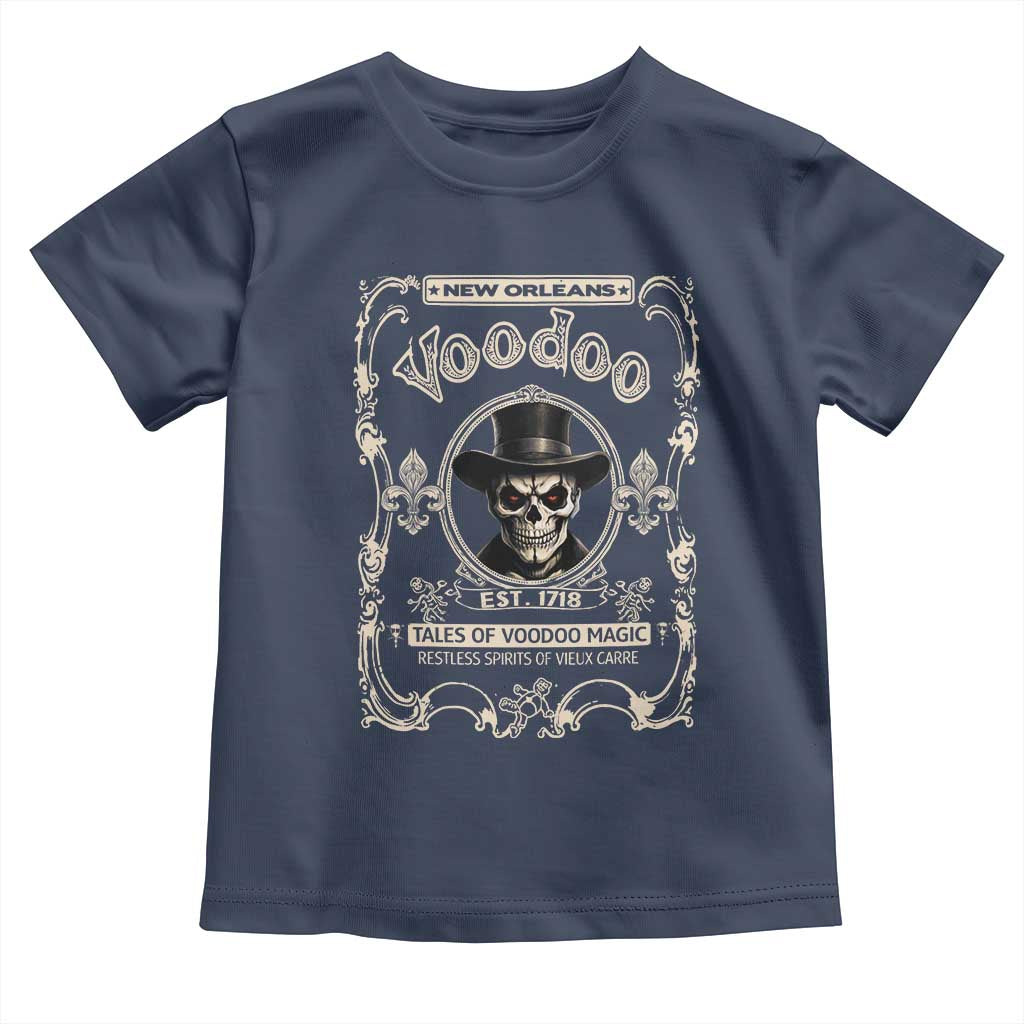 New Orleans Voodoo Toddler T Shirt Tales Of Voodoo Magic Skull Spooky Hoodoo Rootworker