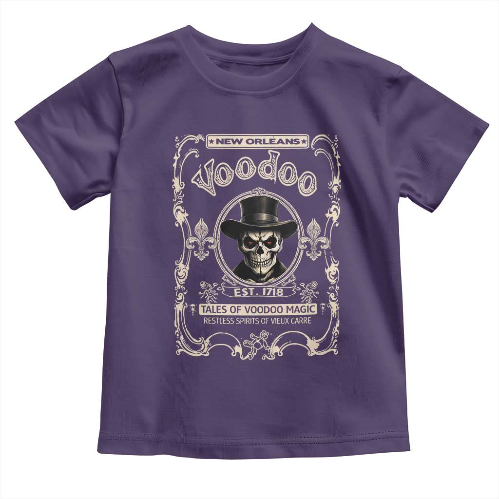 New Orleans Voodoo Toddler T Shirt Tales Of Voodoo Magic Skull Spooky Hoodoo Rootworker