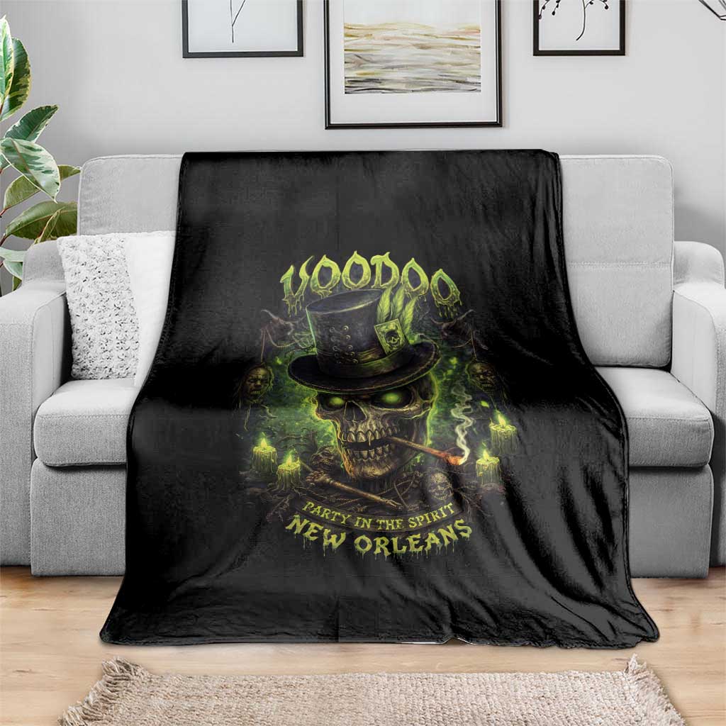 Louisiana Voodoo Skull Throw Blanket Party In The Spirit New Orleans Creepy Occult Lover