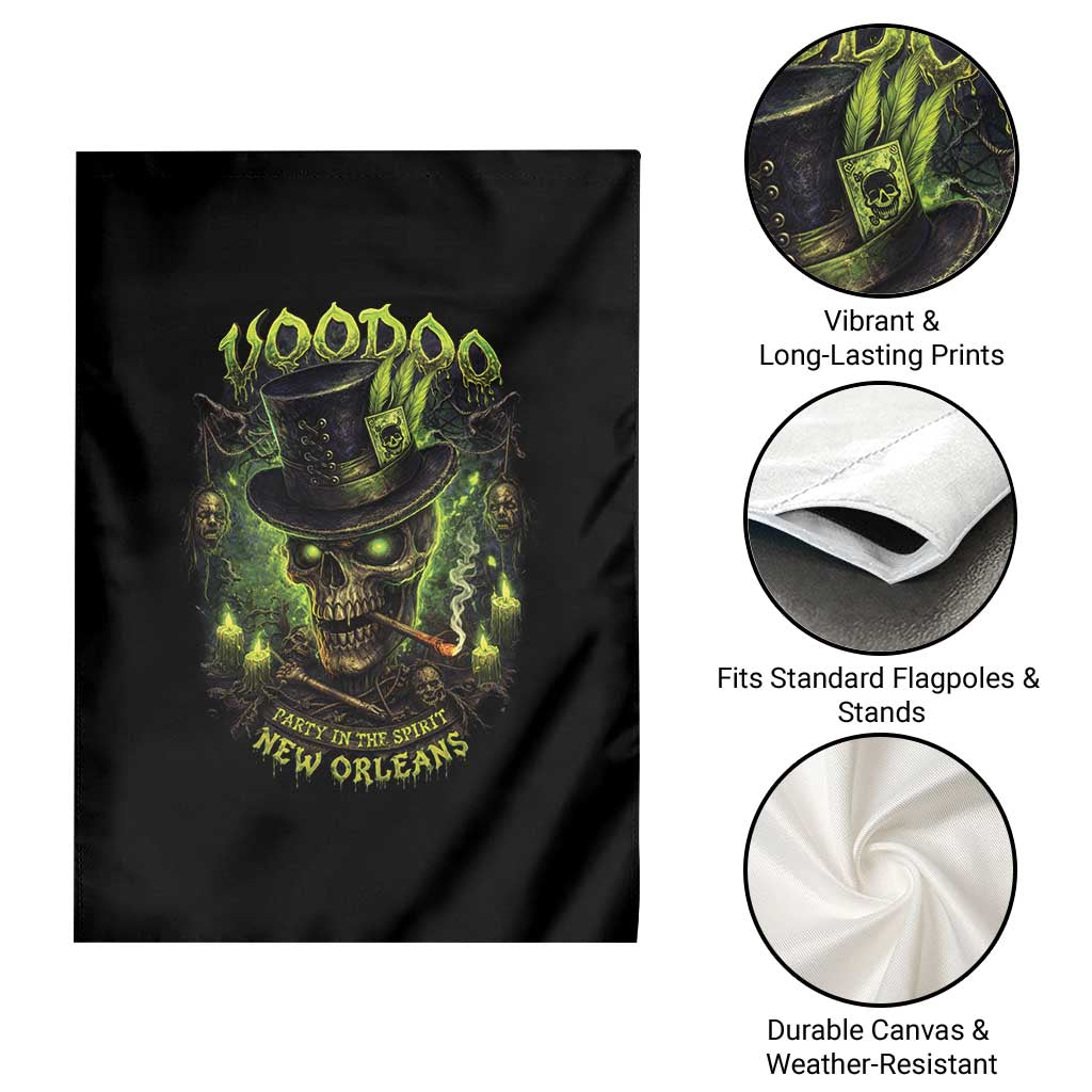 Louisiana Voodoo Skull Garden Flag Party In The Spirit New Orleans Creepy Occult Lover