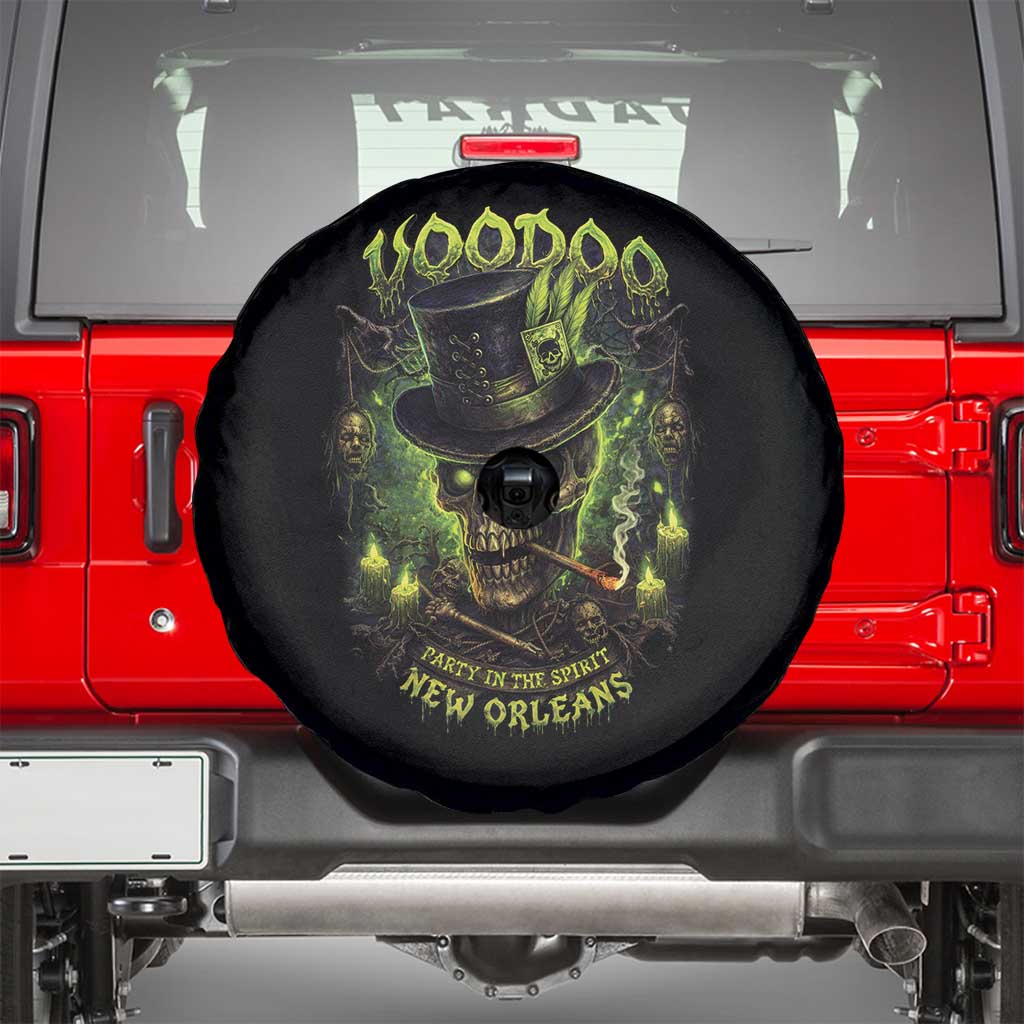 Louisiana Voodoo Skull Spare Tire Cover Party In The Spirit New Orleans Creepy Occult Lover