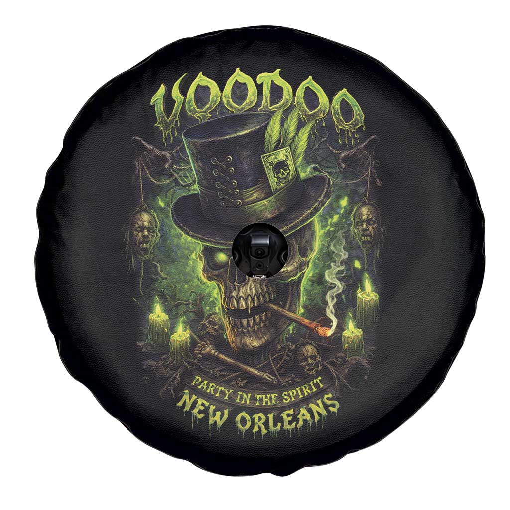 Louisiana Voodoo Skull Spare Tire Cover Party In The Spirit New Orleans Creepy Occult Lover