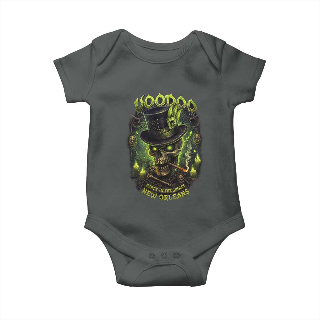 Louisiana Voodoo Skull Baby Onesie Party In The Spirit New Orleans Creepy Occult Lover
