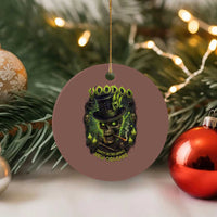 Louisiana Voodoo Skull Ceramic Ornament Party In The Spirit New Orleans Creepy Occult Lover